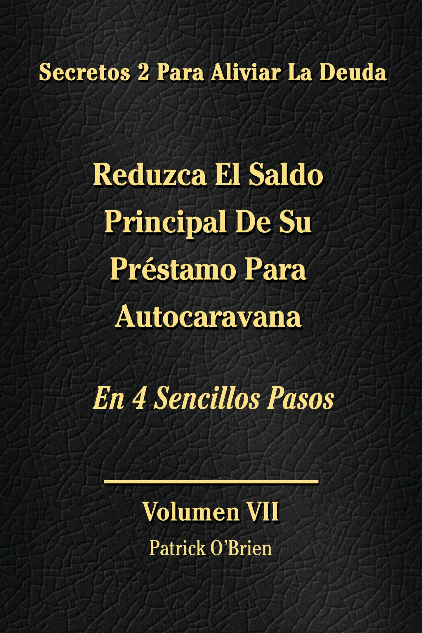 Secretos Para El Alivio De La Deuda Volumen VII: Reduzca El Saldo Principal De Tu Préstamo Para Autocaravana En 4 Sencillos Pasos