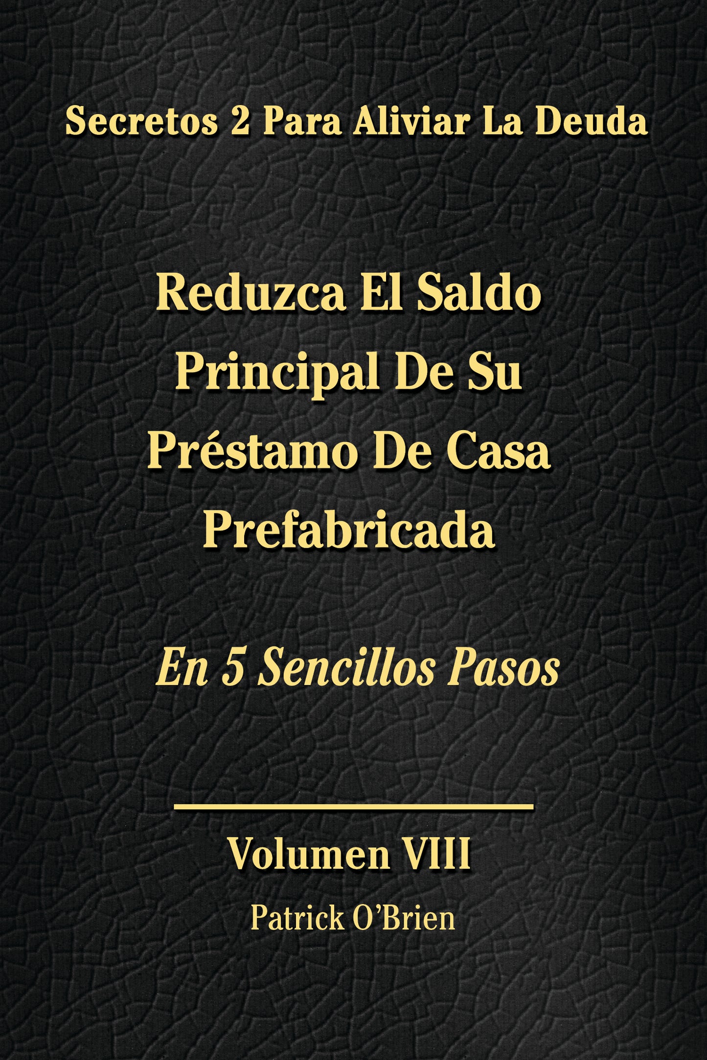 Secretos Para El Alivio De La Deuda Volumen VIII: Reduce El Saldo Principal De Tu Préstamo Para Casa Móvil En 5 Sencillos Pasos